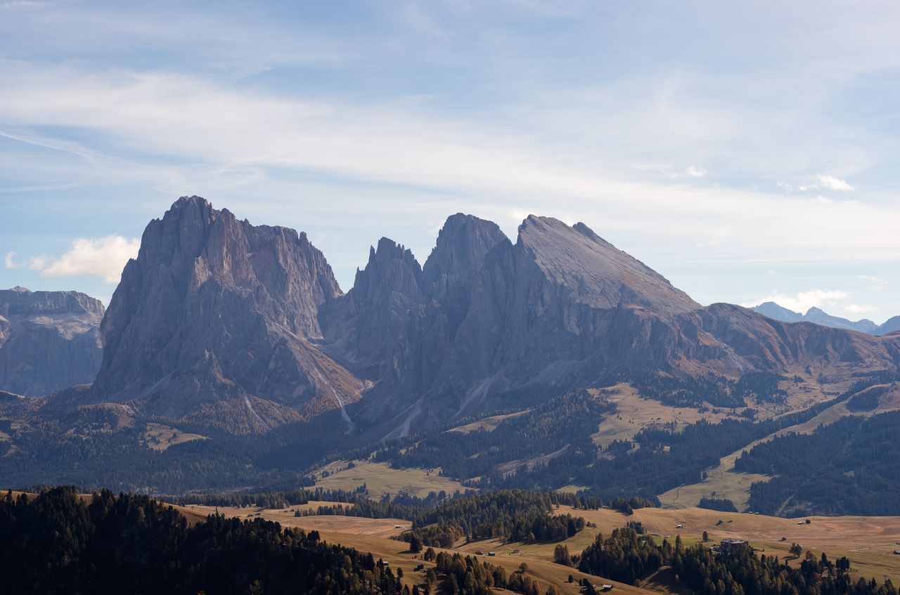 Langkofelgruppe im Herbst